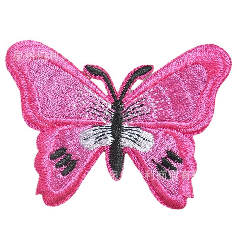 Wholesale Butterfly cartoon embroidery patch hot stamping